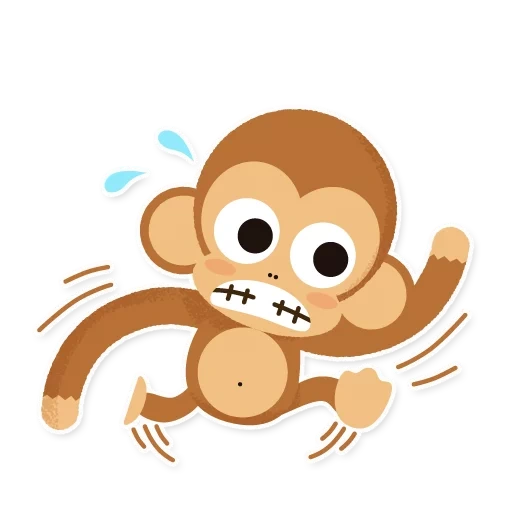 обезьяна, милая обезьянка, обезьянка вектор, рисунок обезьянки