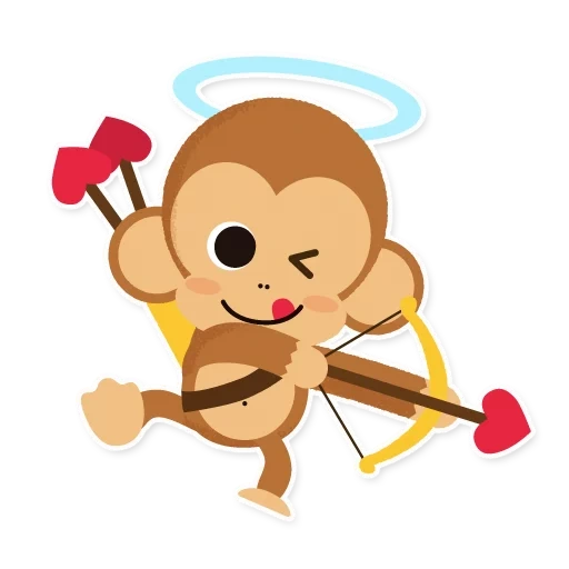 обезьяна, обезьяна вектор, милая обезьянка, рисунок обезьянки, мультяшная обезьянка