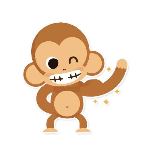 обезьяна, обезьянки, обезьяна без фона, обезьянка рисунок