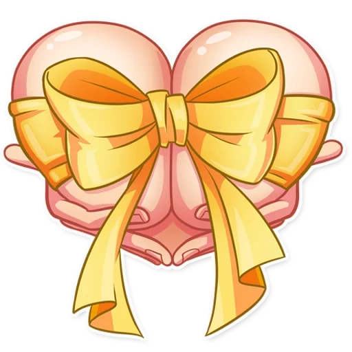 bow, cute bow, pink bow, the bow is pink, smiley bow is pink
