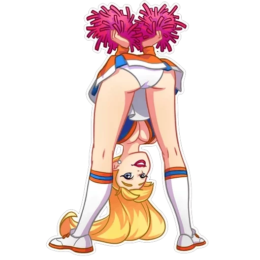 chirling, chirlider, chirlider, ragazza cheerleader, disegno di imbarco