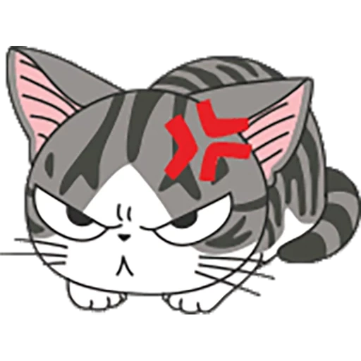 gatto di chiy, gatto di chiy, sì anime dei gatti, anime kitty evil, gatto anime a strisce