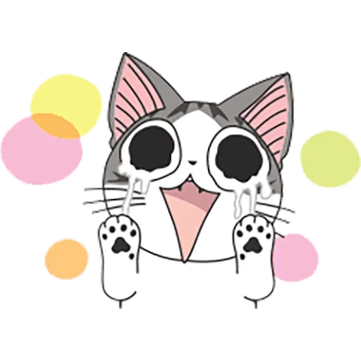 gatto carino, kitty kitchy, gatto anime, gatto anime chiy, badge di gatto anime