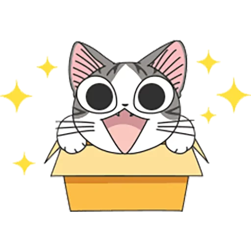 süße katze, kätzchen chi, anime katzen, anime der ikonen der katzen, süße katzen skizzieren