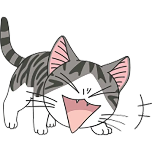 gatto anime, anime del gatto, anime del gatto, carino gatto anime, modello di gatto anime