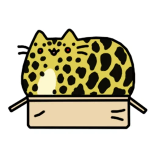 pushen, emoticon di emoticon, gatto pushin boxke, ciao kitty leopardo