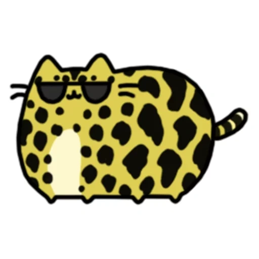 gato, chetar, gato pusin, padrão de leopardo sorridente, padrão leopardo hello kitty