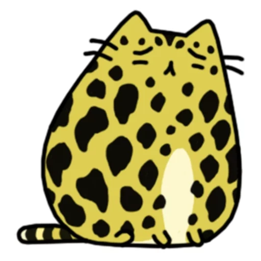 кошка, cheetar, наклейки кот пушин, раскраска кот пушин, хелло китти леопардовом