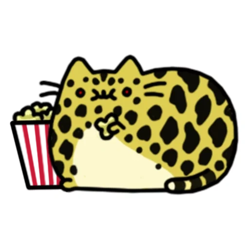 cheetar, pusheen cat, smileik leopard, hello kitty leopard, pusheen cat of real life