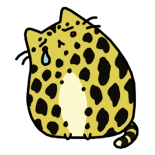cheetar, faccina leopardata, fumetto di ghepardo, ciao kitty leopardo