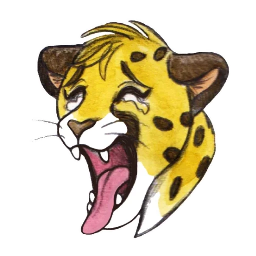 tigre, anime, ghepardo, logo cheetah, vettore di gheetah tead
