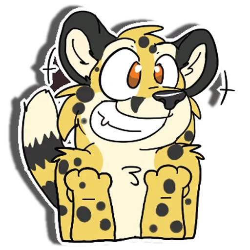 character, snow leopard, leopard print cute