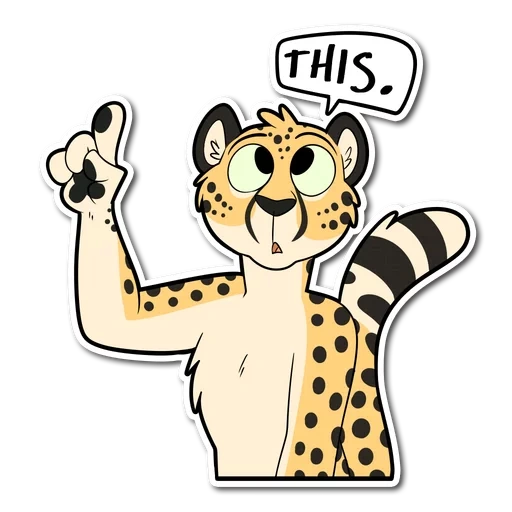 cheetah, padrão de chita, adesivo padrão leopardo, cheetah de desenho animado