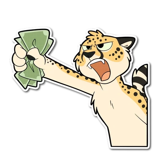 ghepardo, stick leopardo