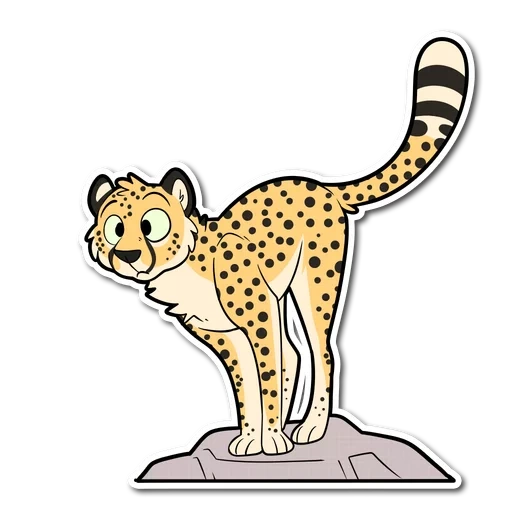 geparden, gepardenkinder, die zeichnung des geparden, cartoon geparden, amur leopard zeichnung