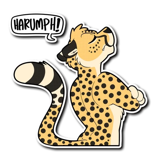 cheetah, stick bars, stick leopard, cartoon cheetah, stickers for children with a leopard