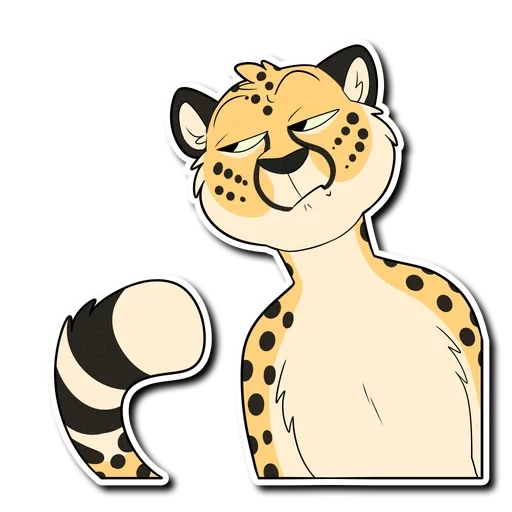cheetah, kartun cheetah, cheetah kartun, kartun leopard, stiker macan tutul anak-anak