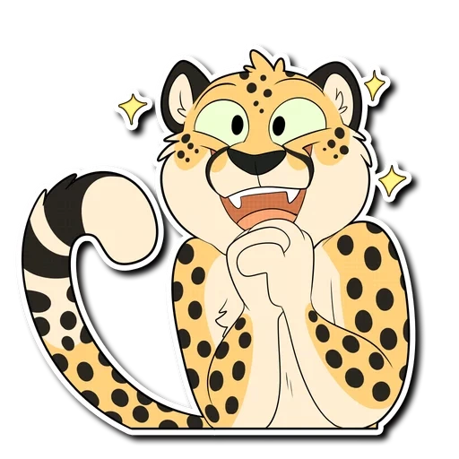 cheetah, snow leopard, stick bars, stick leopard, stickers for children with a leopard
