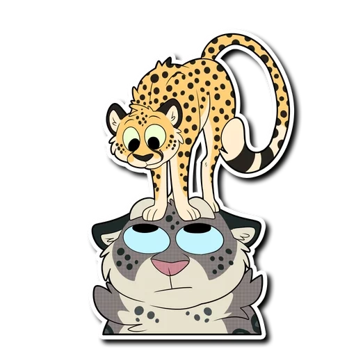 cheetah, cheetah leopard, stiker leopard
