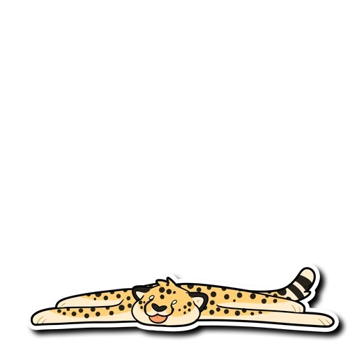 leopardenvektor, die zeichnung des geparden, tier geparden, schnelle tierische kinder, leopard cartoon