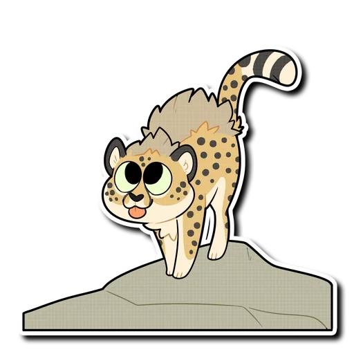 gato, leopardo, el dibujo del guepardo, cheetah de dibujos animados, caricatura de leopardo