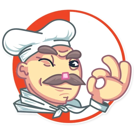 chef gustav, vector de chef bárbaro