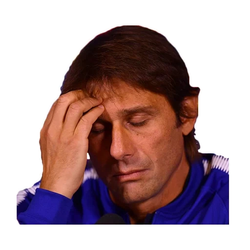 der männliche, frustriert, antonio conte, conte football player, antonio conte italienischer trainer