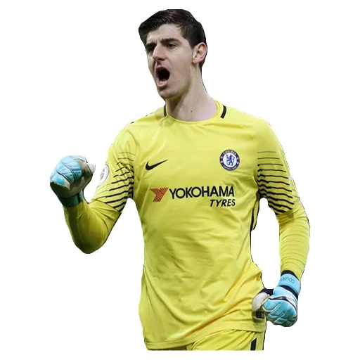 tibo courtois, gardien de but courteleleis, tibo courtois photoshop, tibo courtois avec un fond blanc, tibo courtois chelsea 2015