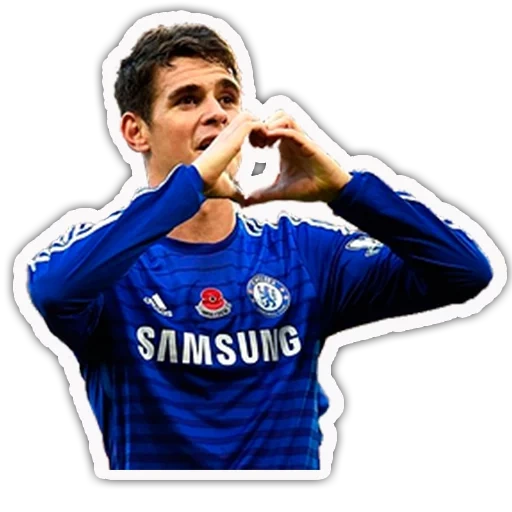 messi chelsea, pemain sepak bola chelsea, pemain sepak bola oscar chelsea, oscar chelsea menunjukkan hati