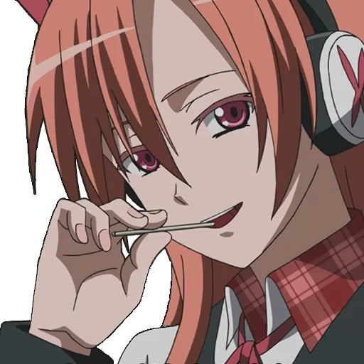 personajes de anime, chelsea killer akame, akame ga matar anime, chelsea akame ga kill, akama chelsea killer sonríe