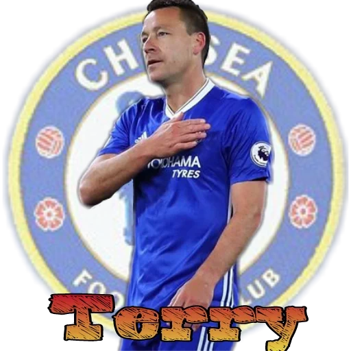 chelsea, der männliche, john terry, mittelfeldspieler, john terry art