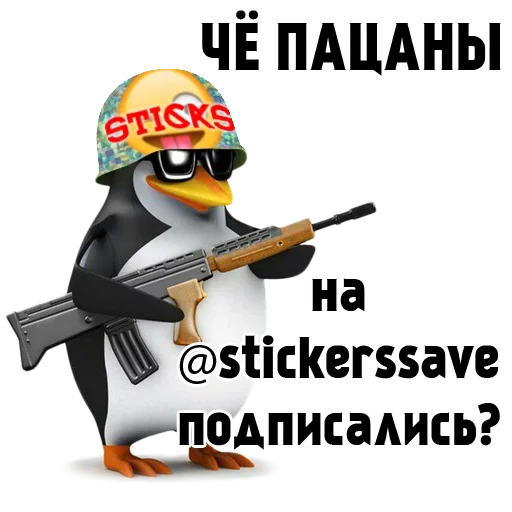 че пацаны, рядовой пингвин, пингвин автоматом, пингвин пистолетом, рядовой пингвин мем