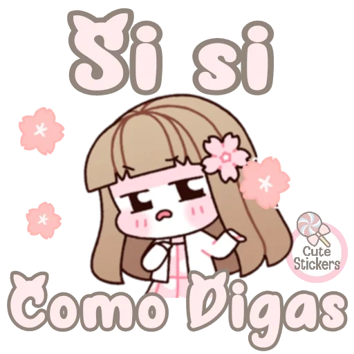 chibi, animação, pitas, menina, animação de kawai