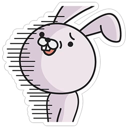 ushastik, meme rabbit, dear rabbit, cute animated, line cony and brown