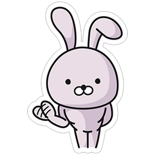bunny, nyachny bunny, cute rabbit icon, small drawings sketches, cute cartoon rabbit is shy