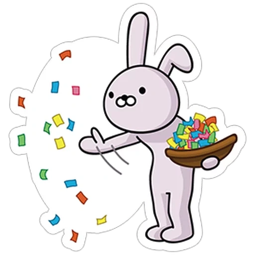 bunny, rabbit, line art, biscuit rabbit, korean rabbit