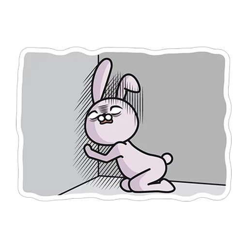 lapin, motif de lapin, triste lapin, croquis lapin, motif de petit lapin