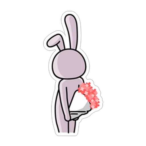 coniglietto, bunny 2d, piccolo coniglietto carino, coniglio carino, cuore di coniglio