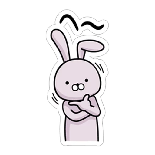 bunny, nyachny bunny, rabbit drawing, rabbit sryzovka, cute cartoon rabbit is shy