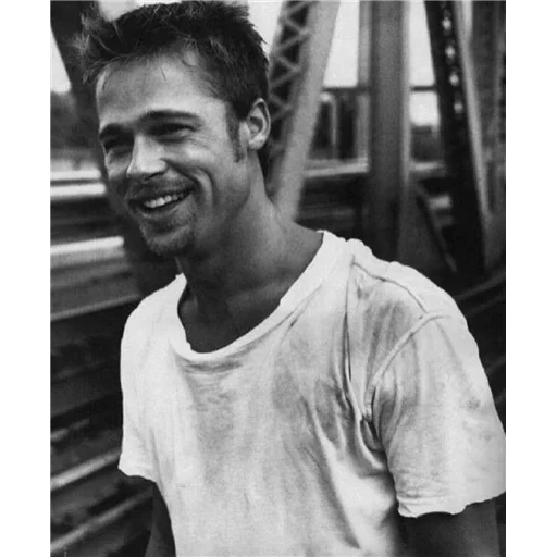 brad pitt, tyler derden, brad pitt black, cheveux brad pitt, brad pitt cherno white