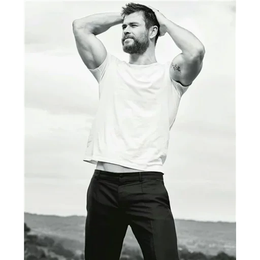 black white, black white, chris hemsworth, black white life