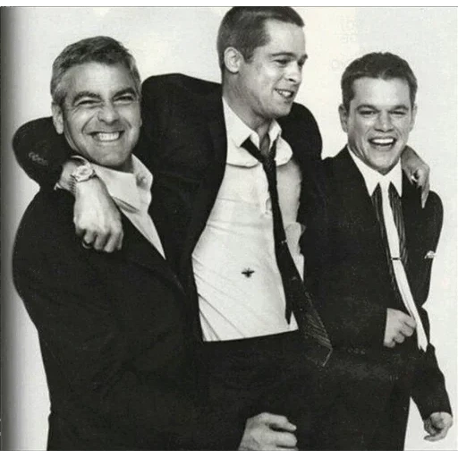 motivacion, matt damon, george clooney, fotos von freunden, dicky doo der don