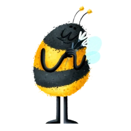 bee, bzz bee, set of bee, funny bee
