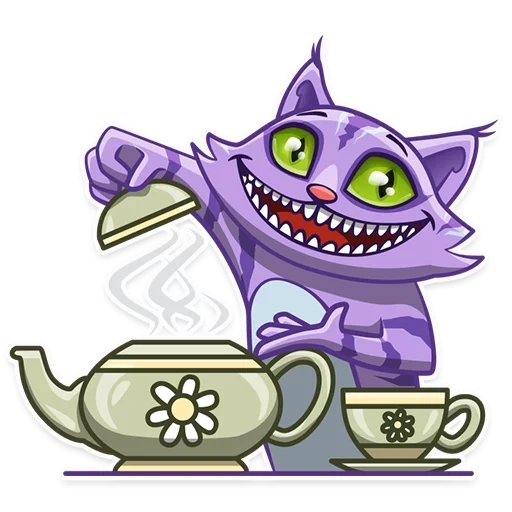 chat du cheshire, alice le chat du cheshire