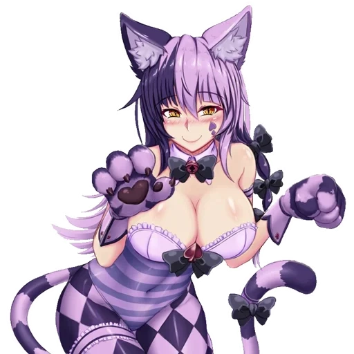 anime girl, kucing cheshire, monster girl cheshire cat, ensiklopedia gadis monster sameira liar