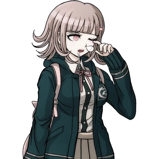 chiaki nanami, chiaki danganronpa, sprite di nanami chiaki, danganronpa chiaki nanami, danganronpa innesca happy havoc