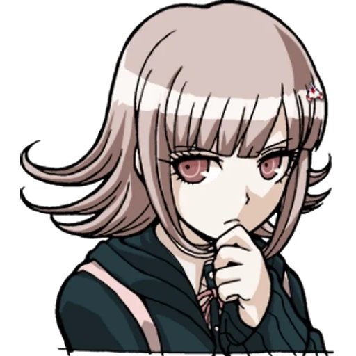 nanami chiaki, nanami sprite chiaqiu, danganronpa chiaki nanami, nanami danganrumpa emotions, danganronpa chiaki nanami sprity