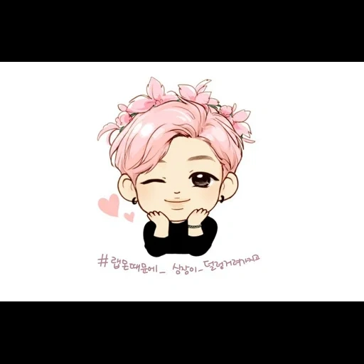 jimin chibi, namjun bts, bts chibi namjun, chibi bts namjun, bts art chibi jimin