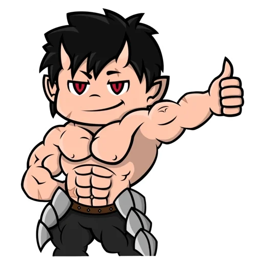 chibi muscle, dragon ball, muscle growth book