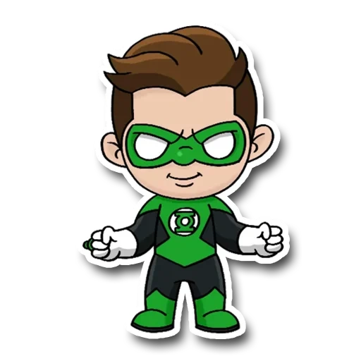 супергерои, супергерой, супер герои, green lantern, зеленый фонарь чиби